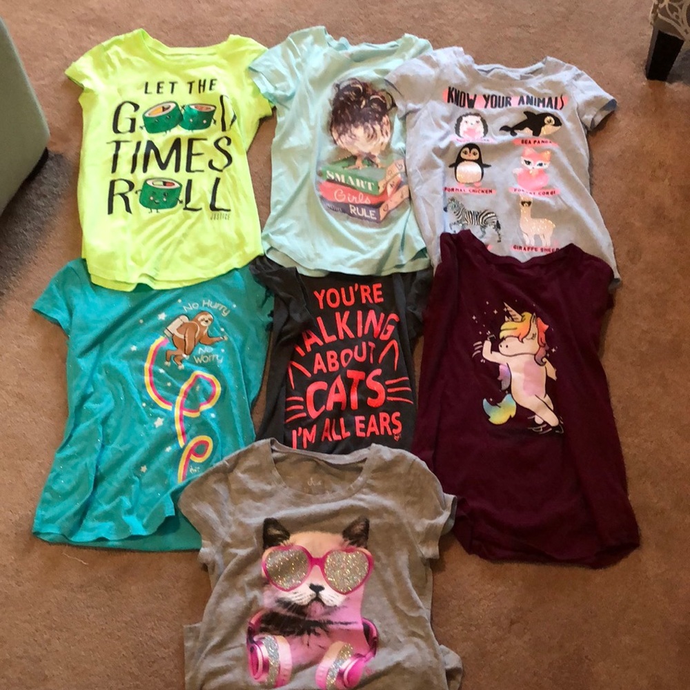 Justice size 10 girls T-shirts
